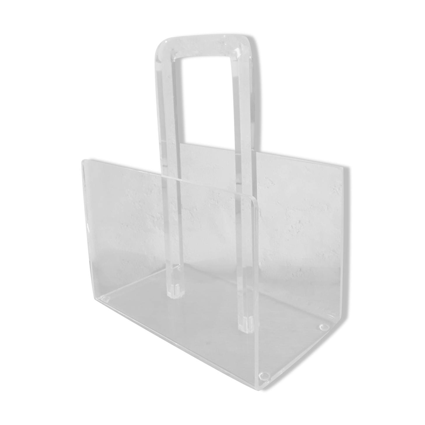 Vintage Plexiglas magazine holder