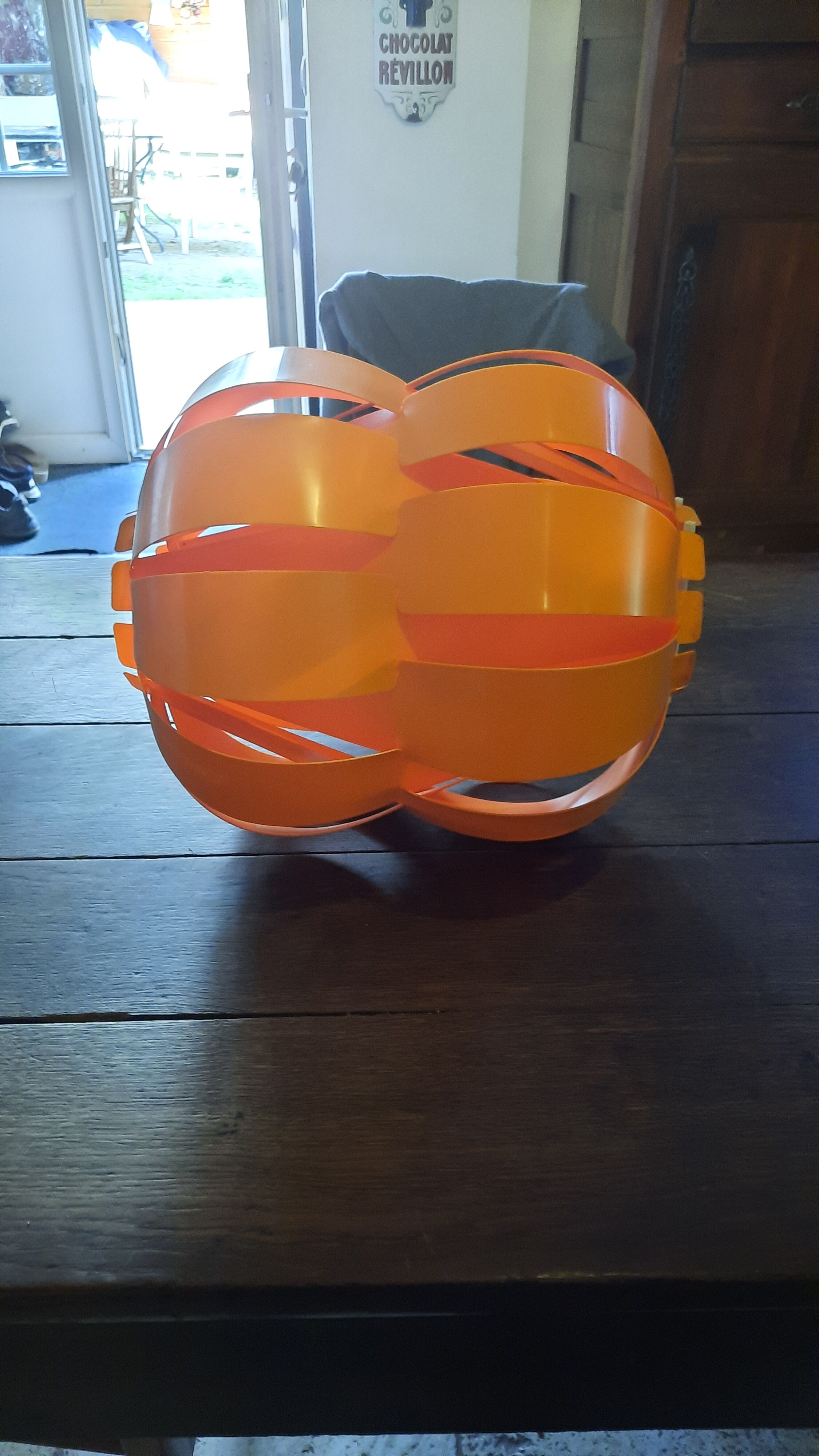 Orange 50s/60s lampshade