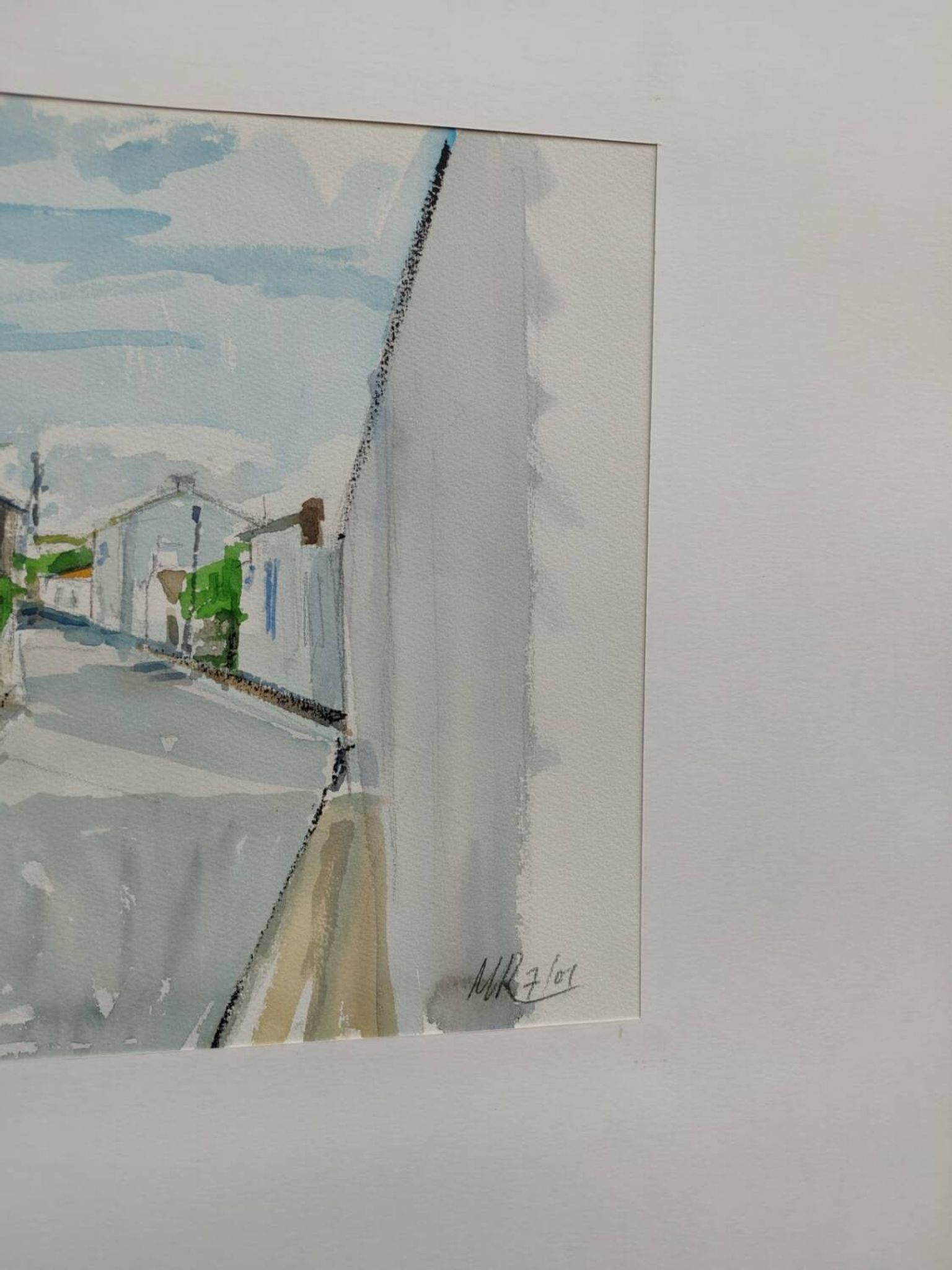 Watercolour by Michel Roubille, 2001.