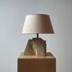 Sculpted stone lamp by Albert Tormos 1970