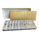 Box of 12 knife holders crystal cut XXe