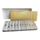 Coffret de 12 porte-couteaux en cristal taillé XXe