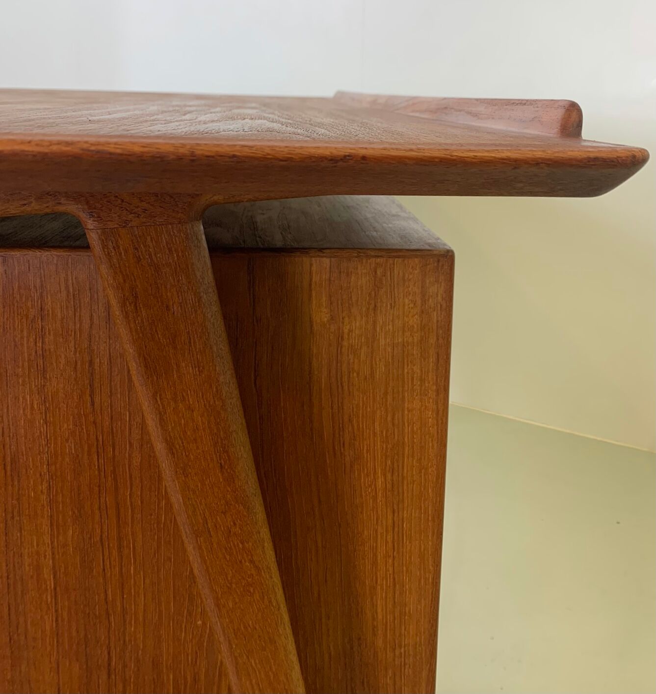 Danish midcentury teak executive desk by Arne Vodder edited by Sibast