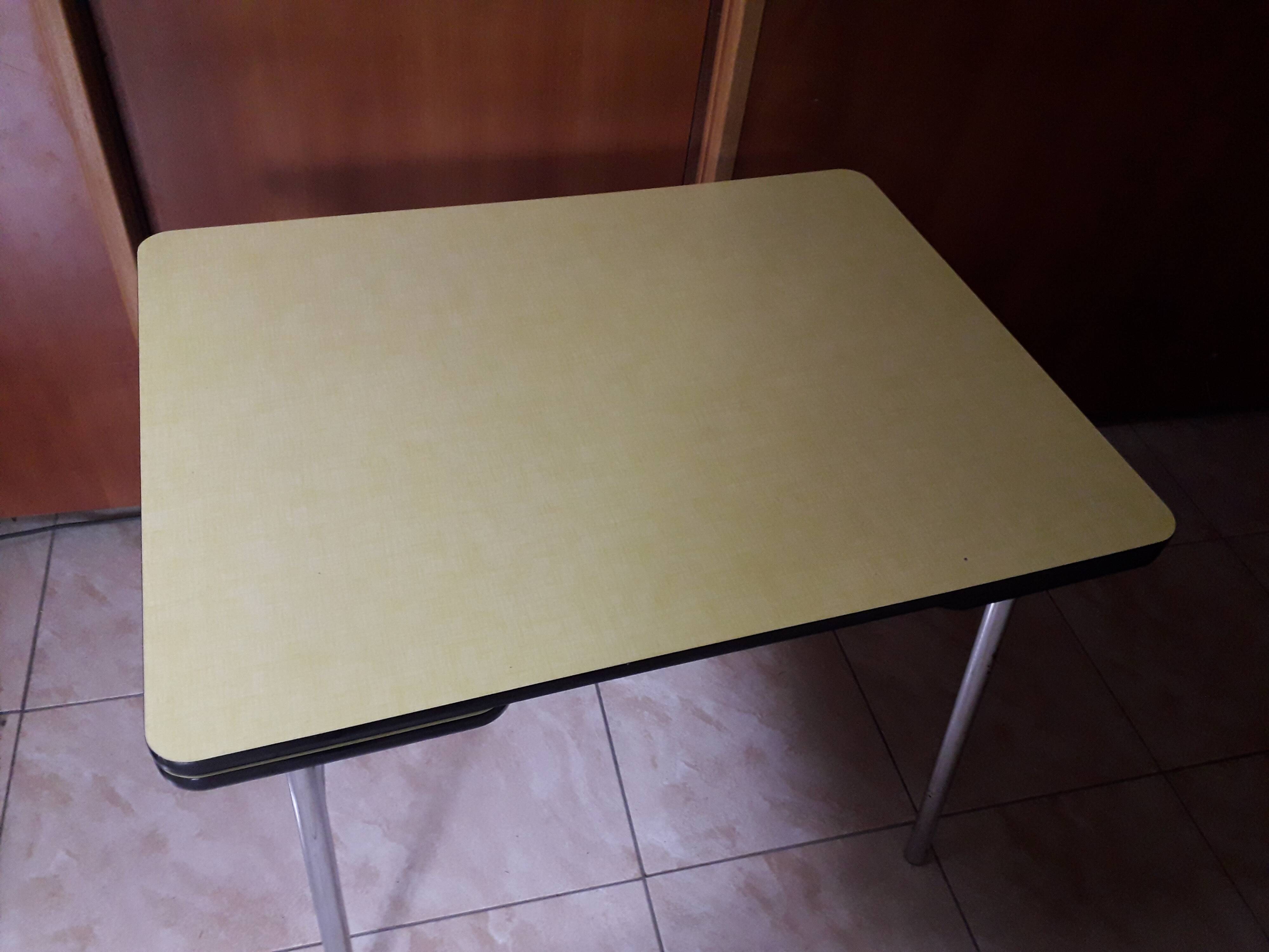 Vintage yellow formica table