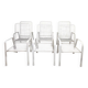 Lot of 6 vintage EMU 70" terrace armchairs.