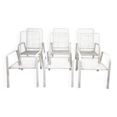 Lot of 6 vintage EMU 70" terrace armchairs.