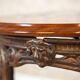 Vintage Oval Coffee Table on Cast Iron Base, 1950s