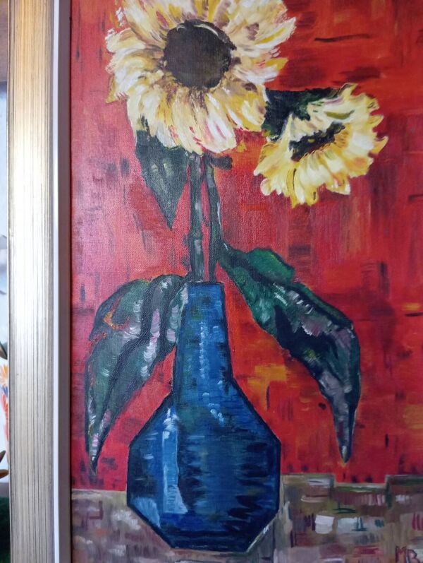 Tableau nature morte année 70