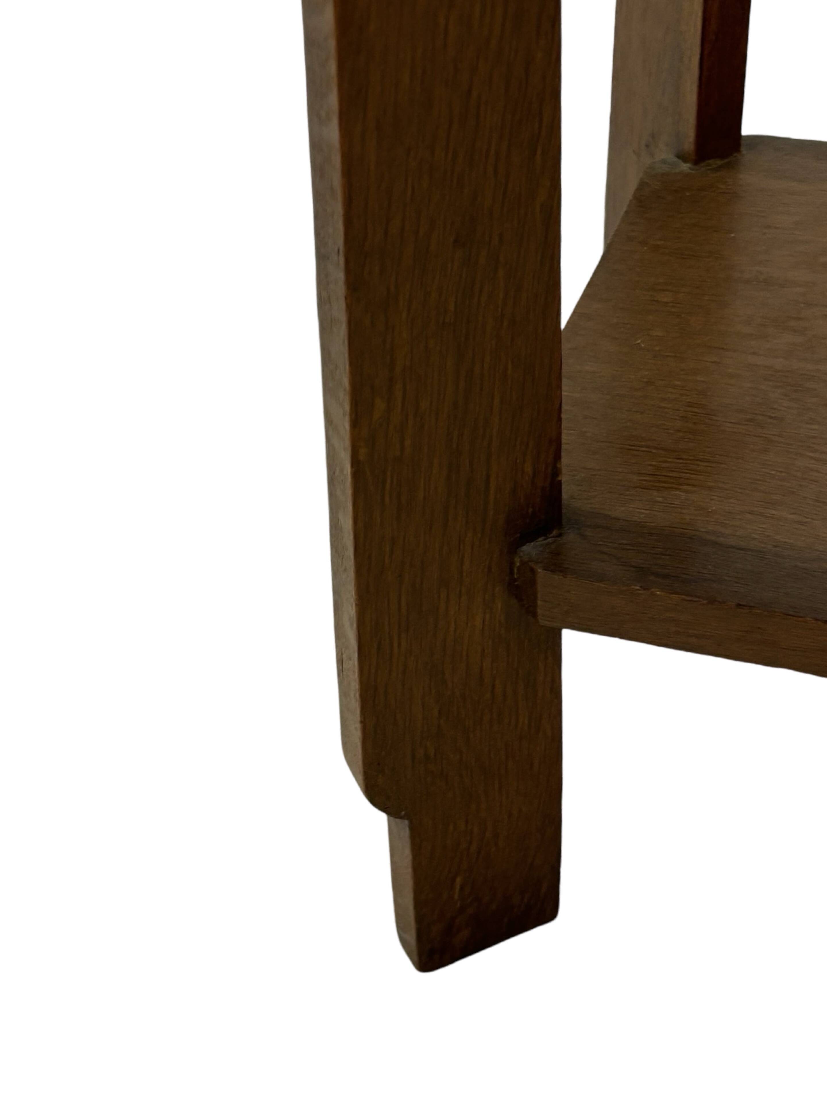 Art Deco plant table side table Oak 1950s