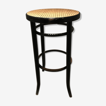 Tabouret haut cannage