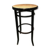 Tabouret haut cannage