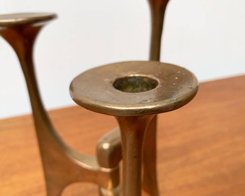 Mid-Century Brutalist Candleholder from Harjes, Germany, 1960s