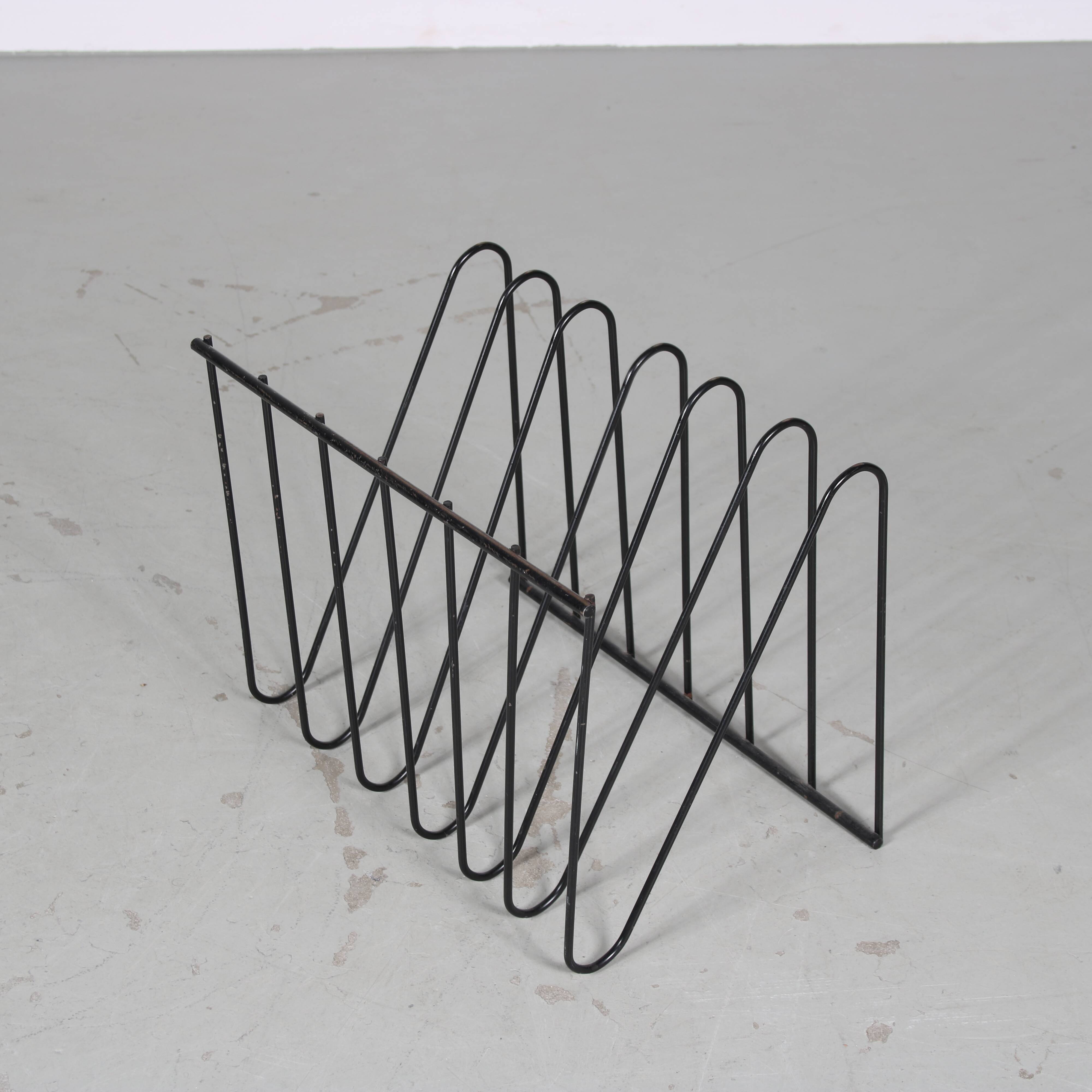 Porte-revues des années 1970 par françois arnal pour atelier a, france