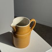 Carafe en céramique jaune Grès Kilt 1 litre H17