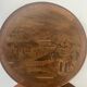 Louis XVI style marquetry pedestal table with removable top, 20th century