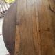 Table with flaps shutters extensions wood round oval 1900