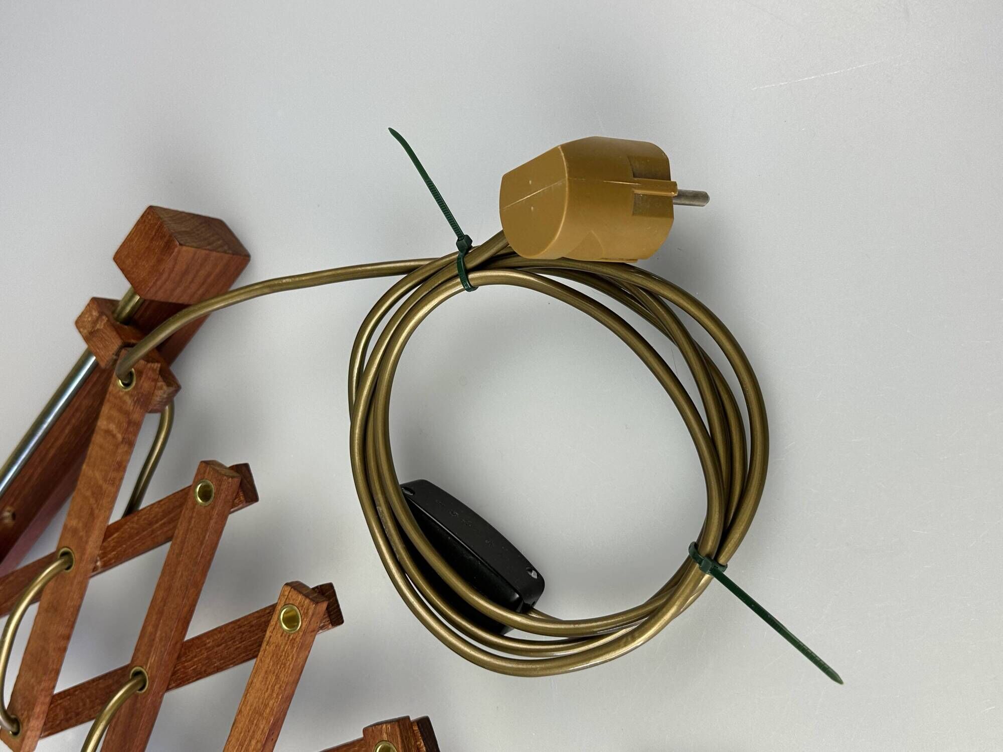 1960s/70s Teak Scissor Lamp Wall Lamp Mid Century Danish Design Denmark