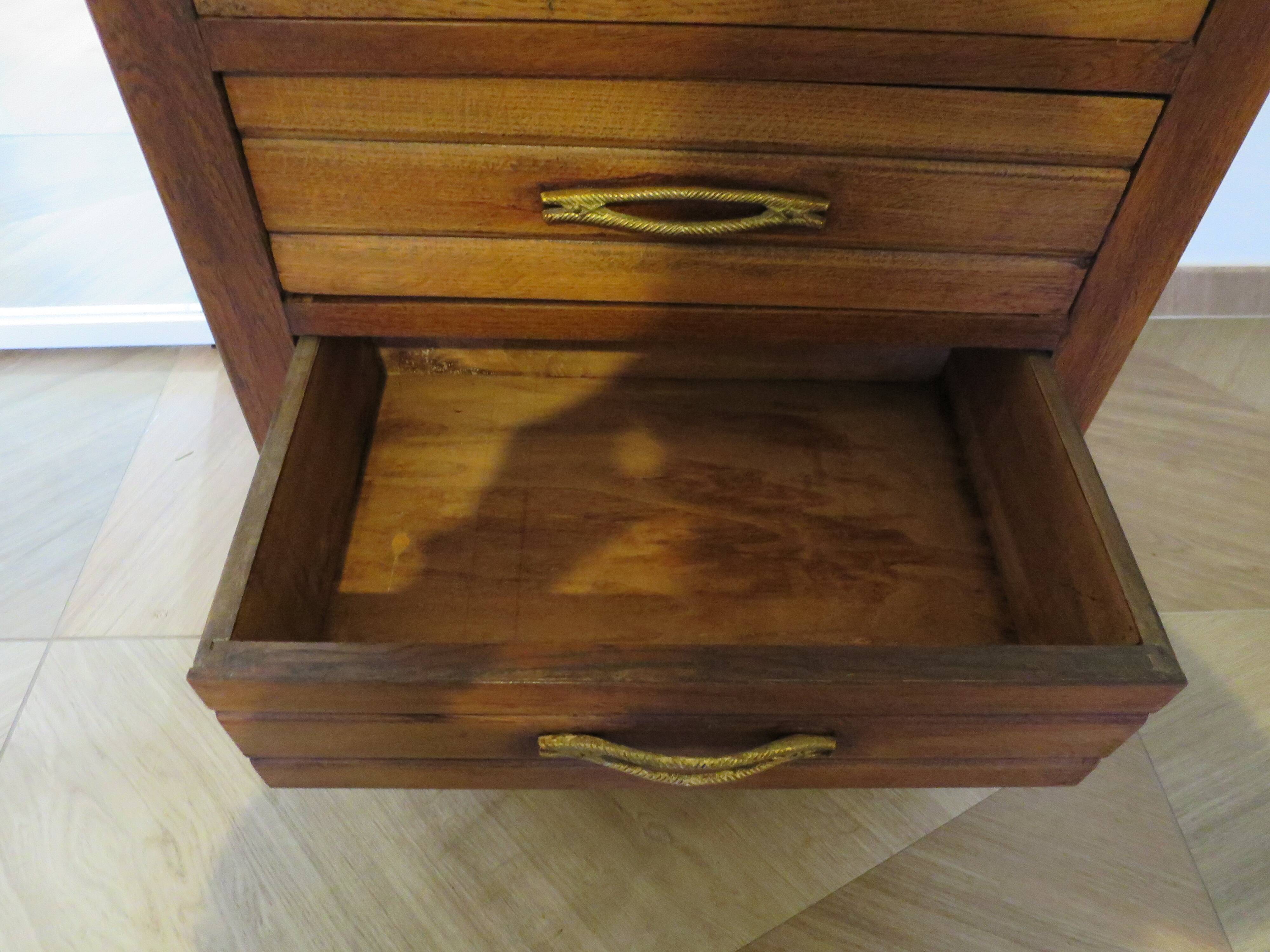 Art Deco style 4-drawer chest of drawers, 1950s