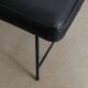 Black French Mid CenturyConsole Bench Table by Mathieu Matégot , 1950s