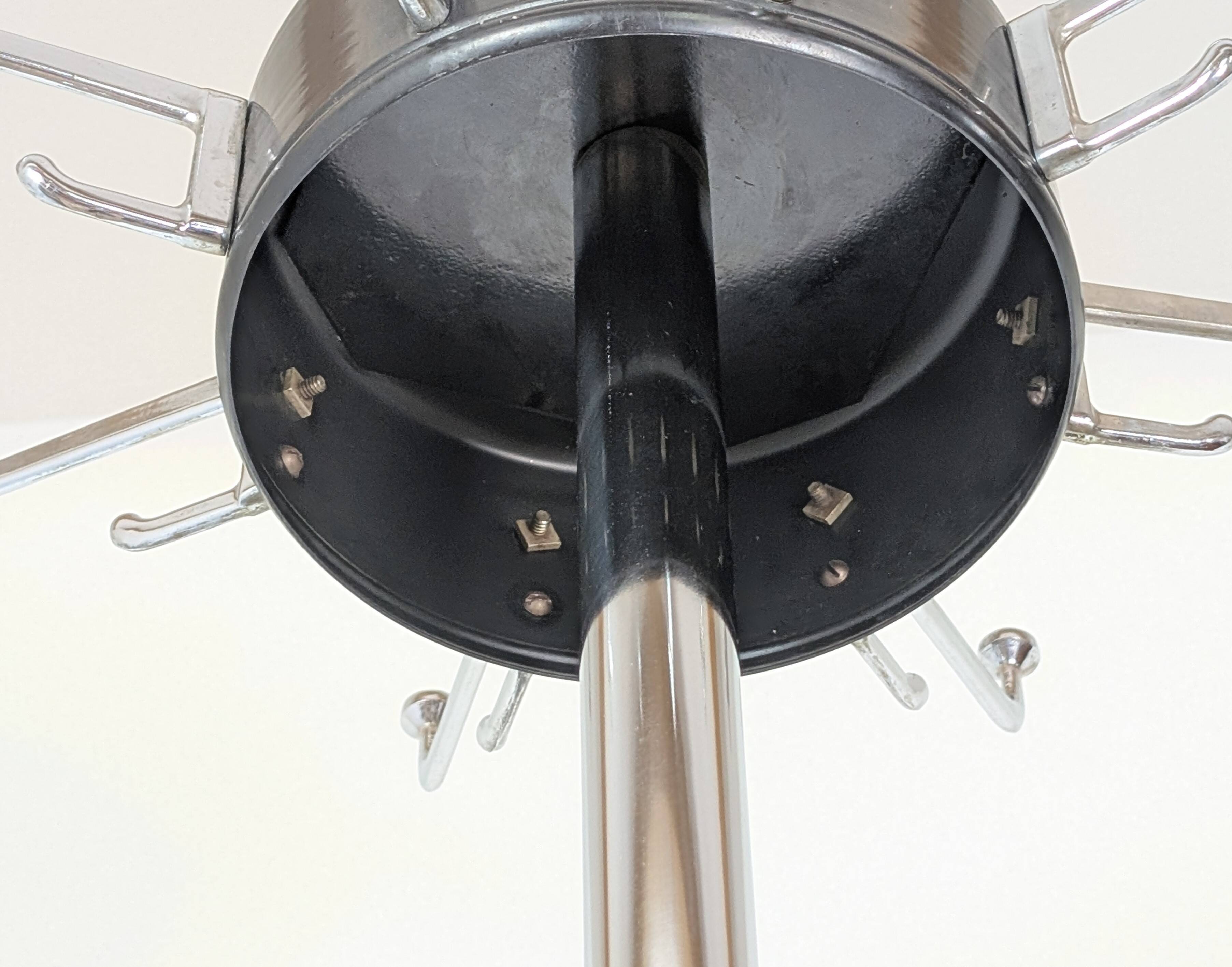 Chrome parrot coat rack