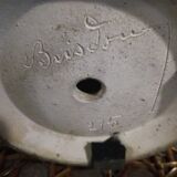 Ceramic table lamp signed