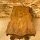 Ancien Tabouret Banc Communion Bois Sculpté + Monogramme Metal Début XXe