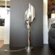 Large Chrome Lamp 3 Lights Space Age Italy 70's Dlg Reggiani