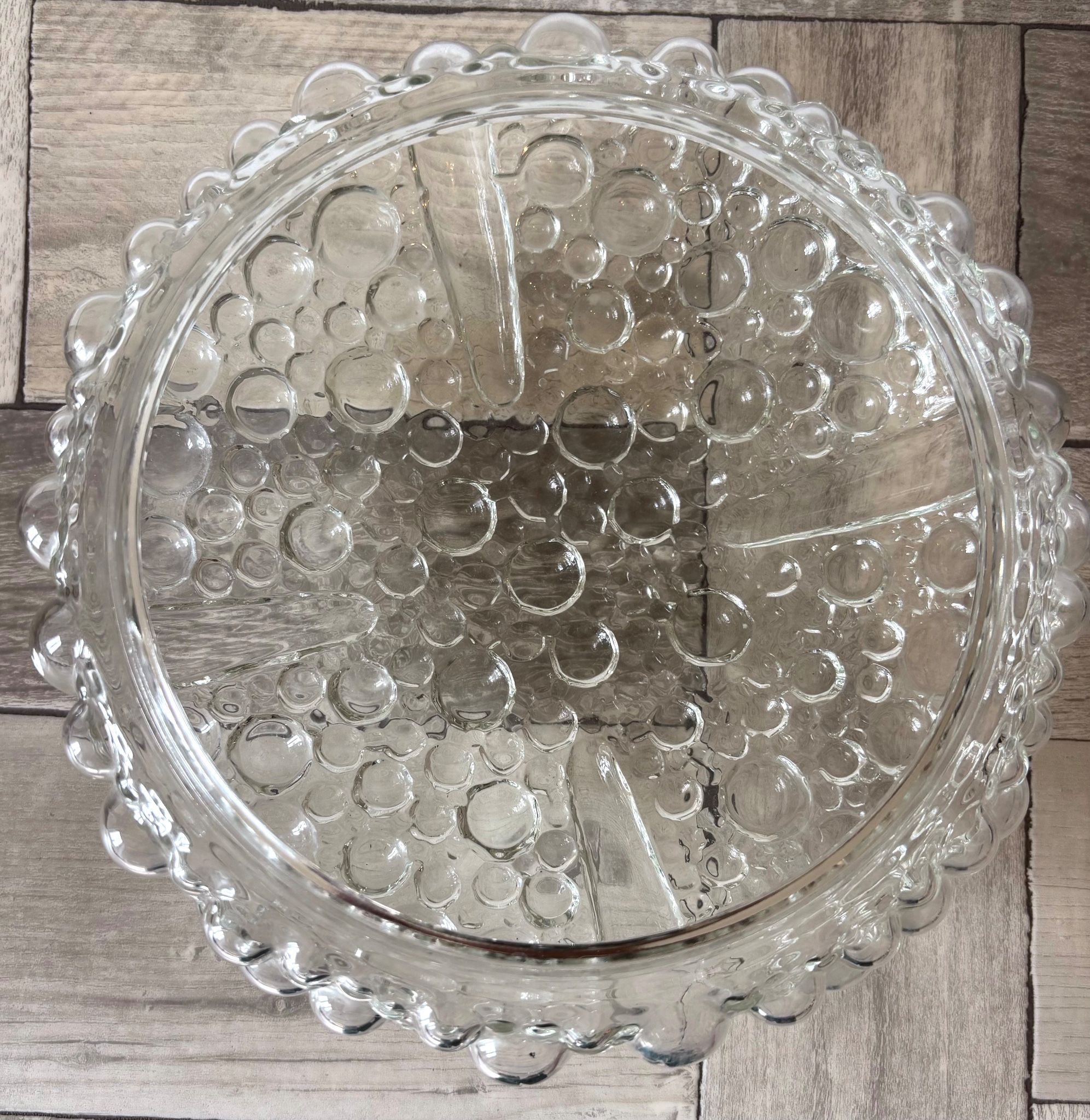Vintage ceiling light - Helena Tynell - 60s/70s - bubbled glass - Space Age