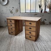 Bureau pin meuble atelier 1950