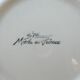 Plat dessert faience St Clément décor personnage