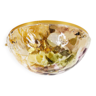 Vintage 1970’s Muranoglass wall flush mount light by La Murrina