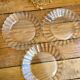 Vintage glass plates Duralex model Marguerite