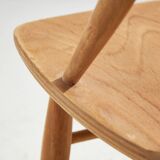 Iw3 beech rocking chair by illum wikkelsø for niels eilersen (mk10413)