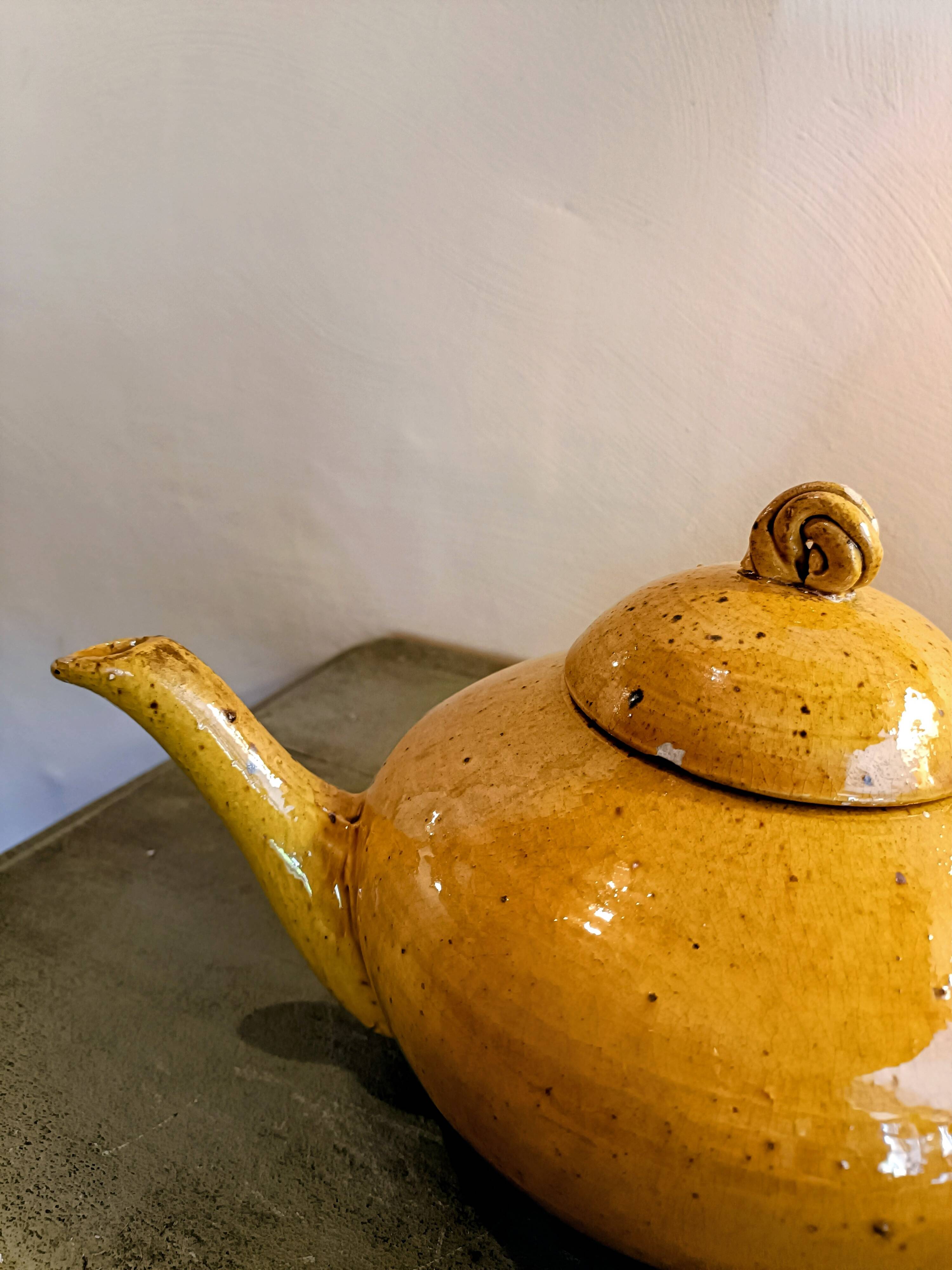 Teapot Vallauris signed A. Fazio