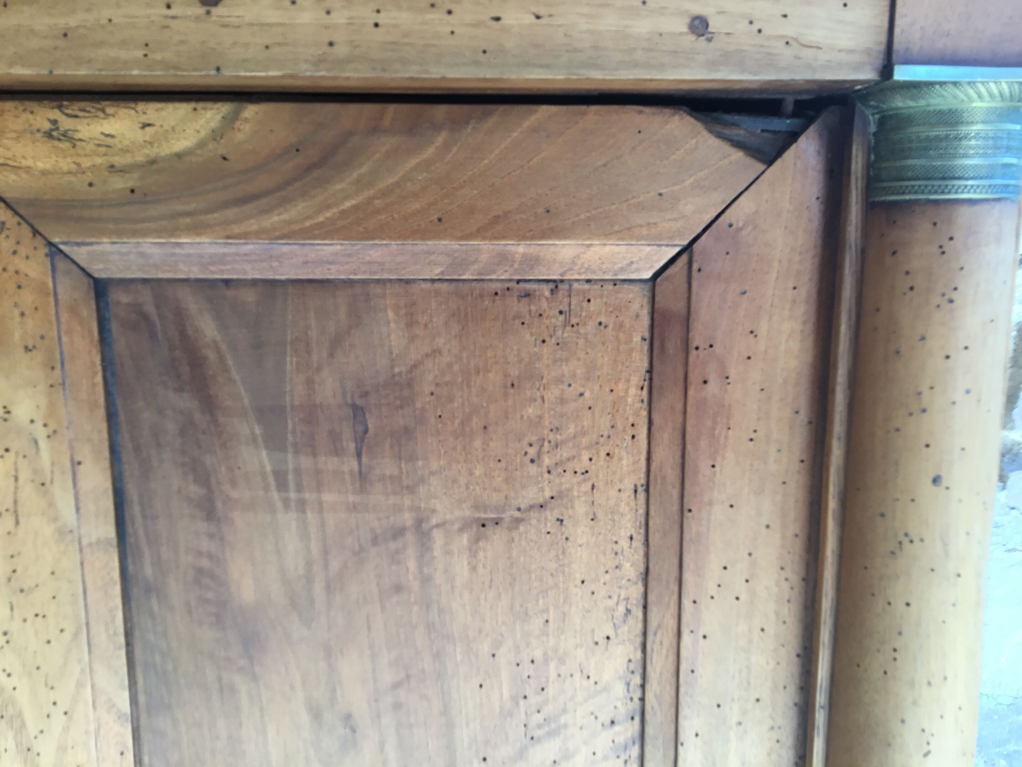 Empire cabinet with bronze ornamented columns