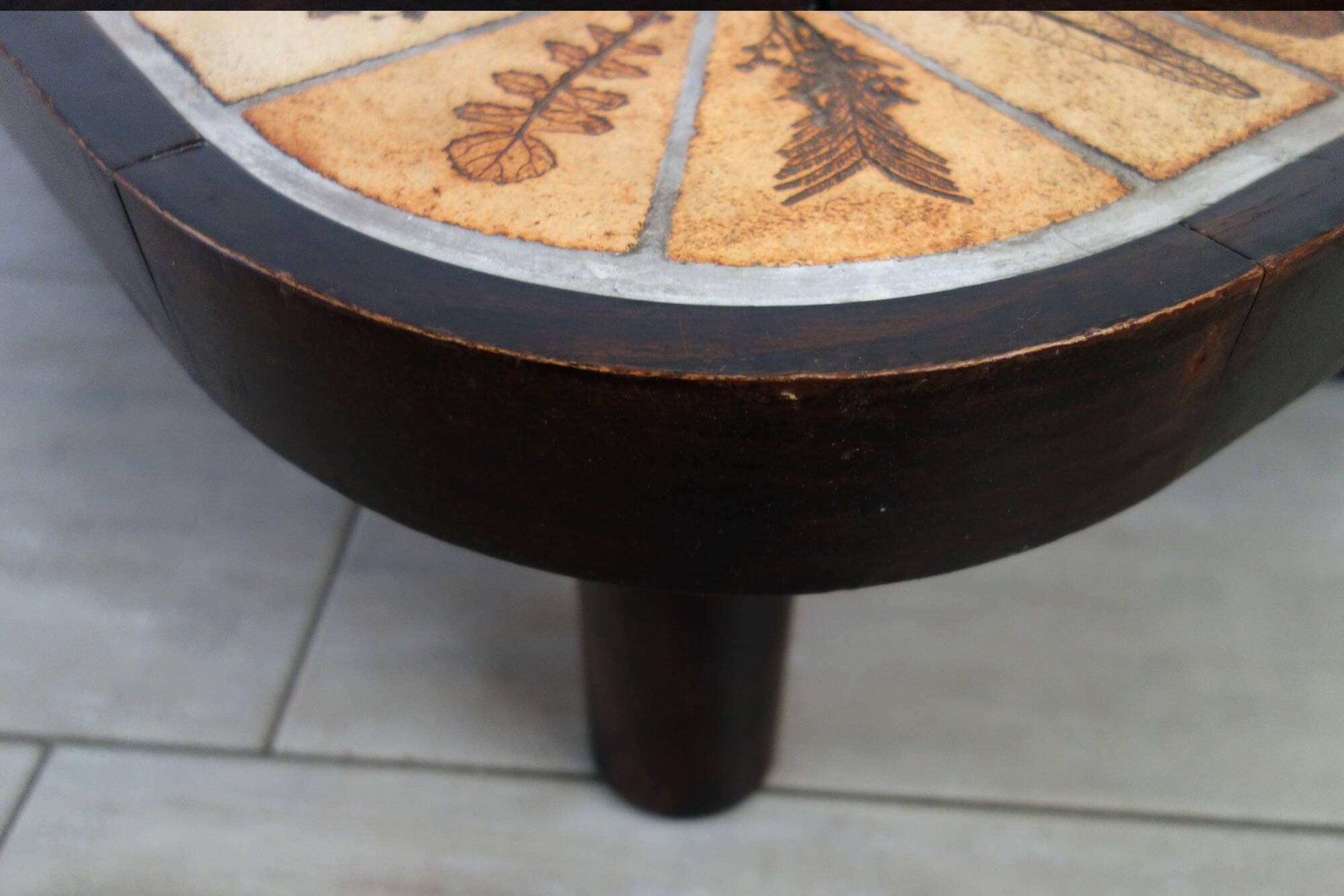 Herbarium Coffee Table by Roger Capron, Vallauris, 1970s