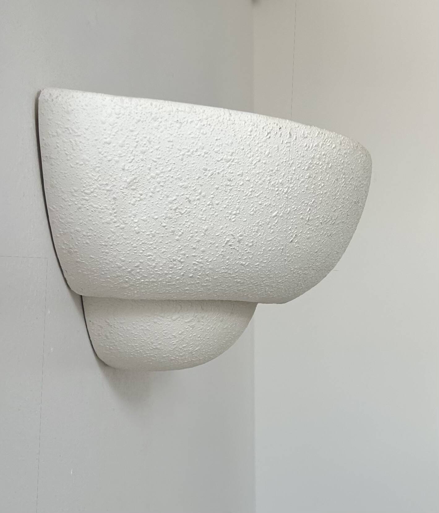 Vintage plaster wall light, France 1970