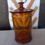 Amber glass jar