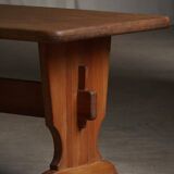 Swedish solid pine dining table from the mid-20th century, Åby Möbelfabrik, 1940s.