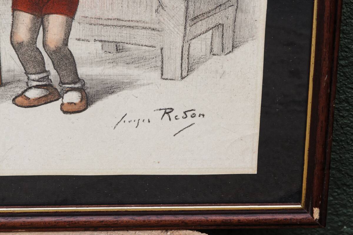 Set of two lithographs by Georges Redon (1869-1943)