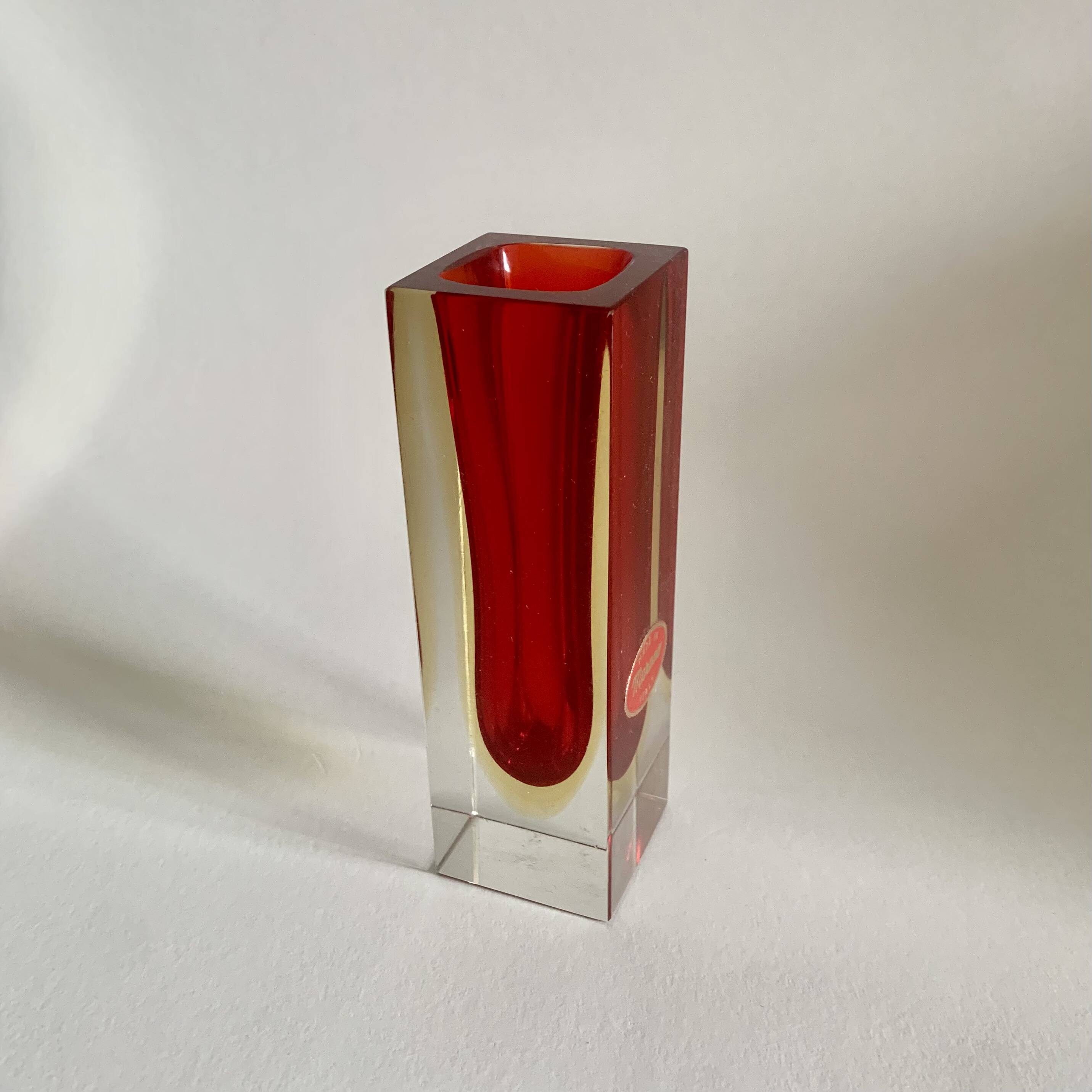 Vase by F. Poli for Murano, Italy, 1970s