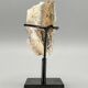 Decorative duo — Maligano jasper sphere & quartz clusters on bases
