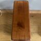 Vintage magazine rack with shelf, Solid cherry wood side table from the 1990s