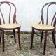 Two Thonet chairs Romania model Charlie Chaplin from the 1950s/60s.