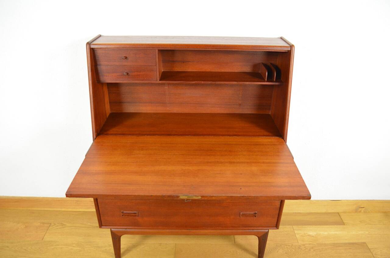 Danish Teak Secretary By Arne Hovmand-Olsen Mogens Kold Edition 1960