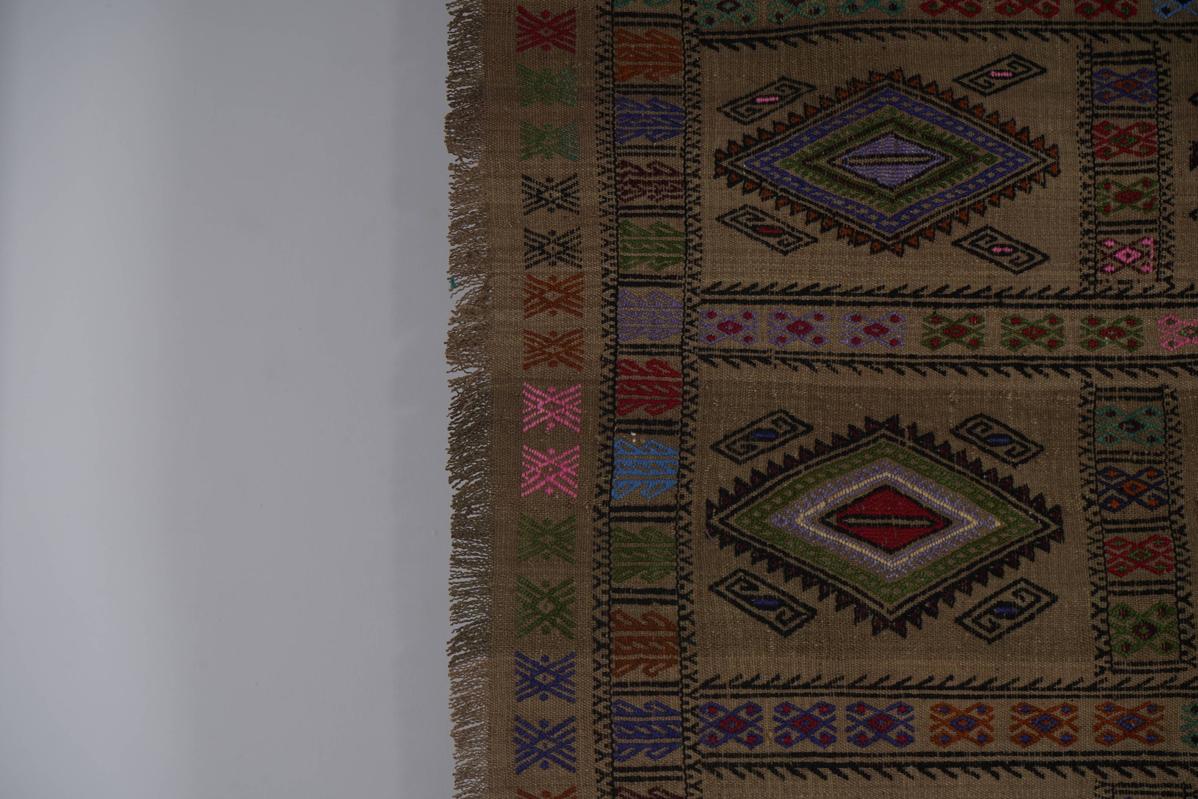 Vintage Turkish Oushak Handwoven Rug 173x236 cm