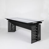 Tesi table & six Seconda 602 chairs by Mario Botta, edit by Alias