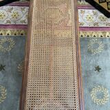 Office or piano bench in cannage