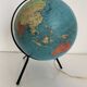 Globe vintage 1967 terrestre tripode Taride verre - 29 cm