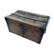 Small wooden trunk of 60 x 36 x 31 cm of dimensions